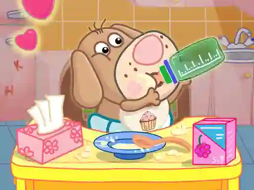 Gêm Hippo Baby Care Game ar-lein