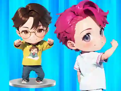Gêm BTS Chibi Claw Machine ar-lein