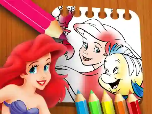 Gêm The Little Mermaid Coloring Book ar-lein