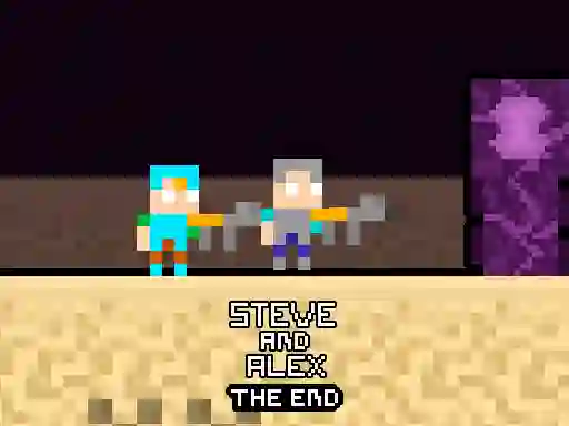 Gêm Steve and Alex TheEnd ar-lein