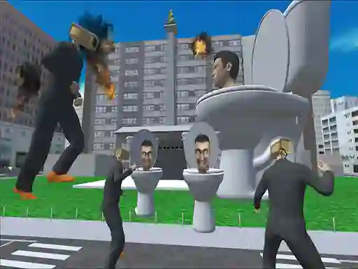 Gêm Skibidi Toilet Rage ar-lein