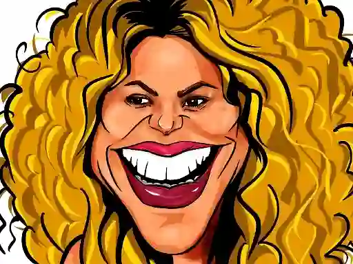 Gêm Shakira Funny Face ar-lein