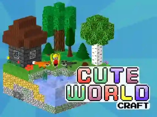 Gêm Cute World Craft ar-lein