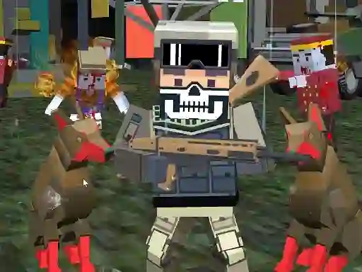 Gêm MultiGun Arena 3D Zombie Survival ar-lein