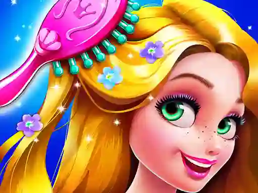 Gêm Long Hair Princess Hair Salon ar-lein