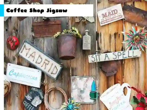 Gêm Coffee Shop Jigsaw ar-lein