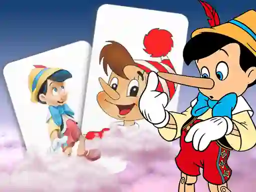 Gêm Pinocchio Memory card Match ar-lein