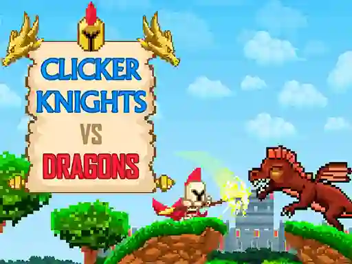 Gêm Clicker Knights Vs dragons ar-lein