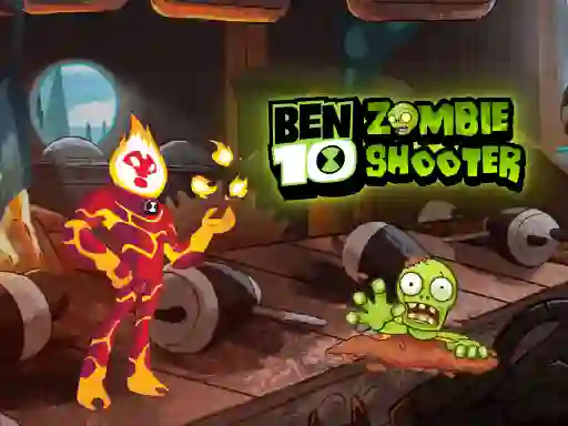 Gêm Ben 10 Zombie Shooter ar-lein