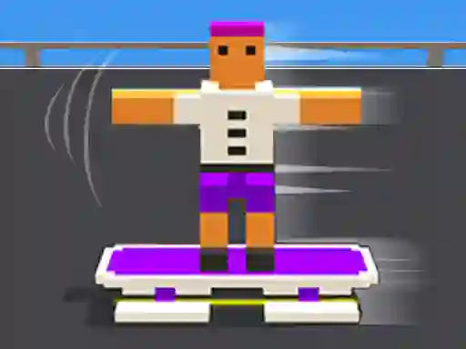 Gêm Blocky Skater Rush ar-lein