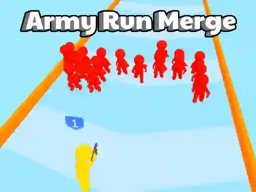 Gêm Army Run Merge ar-lein