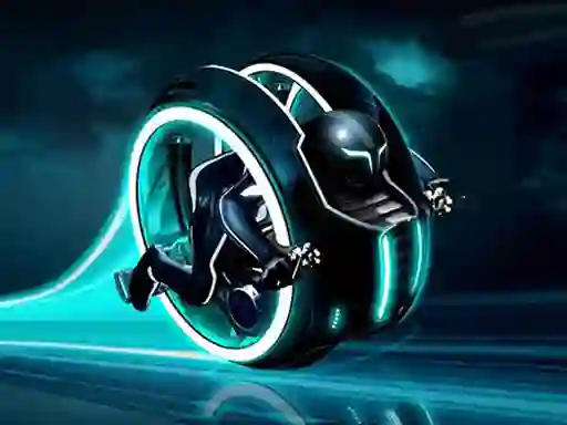 Gêm Cyber Tron biker ar-lein
