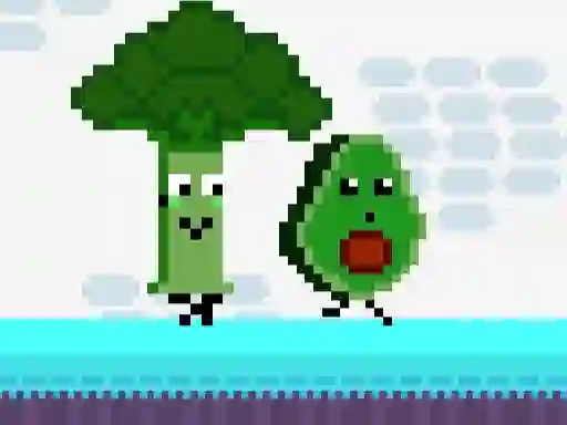 Gêm Cat Chef vs Fruits - 2 Player ar-lein