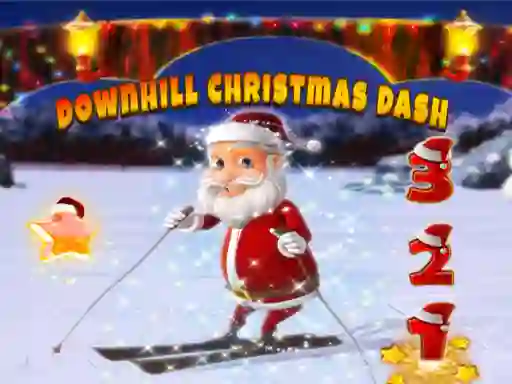 Gêm Downhill Christmas Dash ar-lein