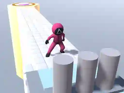 Gêm Squid Gamer Runner Obstacle ar-lein
