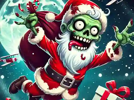 Gêm Flappy Zombie Santa Christmas Game ar-lein