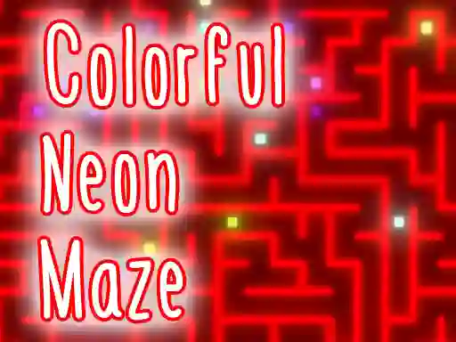 Gêm Colorful Neon Maze ar-lein