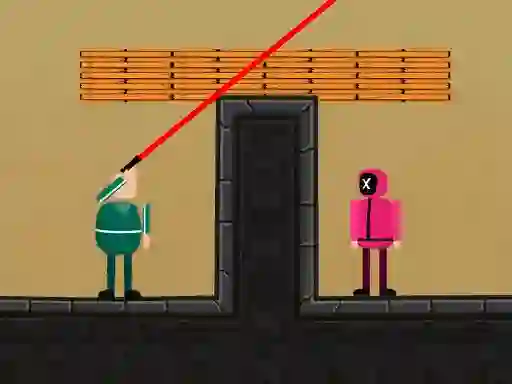 Gêm Squid Game Bullet 2D ar-lein