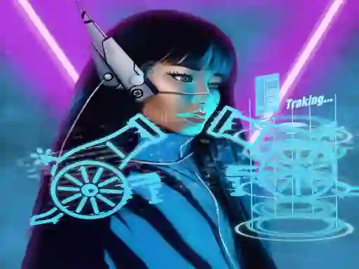 Gêm Neon Cannon ar-lein