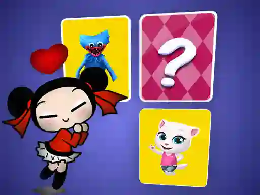 Gêm Pucca Memory Card Match ar-lein