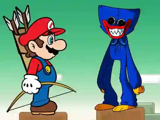 Gêm Mario vs Huggy Wuggy ar-lein
