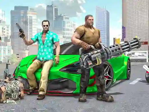 Gêm Real Gangster City Crime Car Simulator Game ar-lein