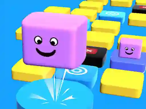 Gêm Jump Stacky Cube 3D ar-lein