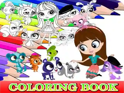 Gêm Coloring Book for Littlest Pet Shop ar-lein