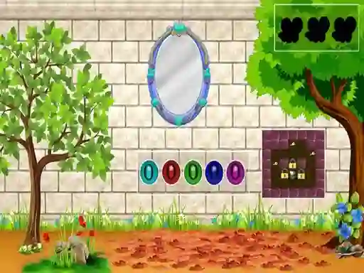 Gêm White Brick Backyard Escape ar-lein