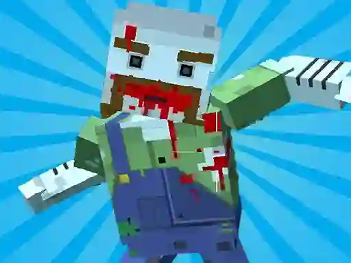 Gêm Blocky Gun Warfare Zombie ar-lein