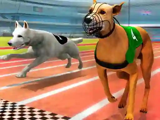 Gêm Dogs 3D Races ar-lein