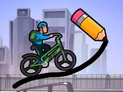 Gêm Draw The Bike Bridge ar-lein