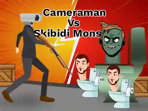 Gêm Cameraman vs Skibidi Monster: Fun Battle ar-lein