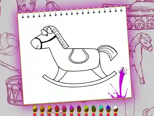 Gêm Coloring Book: Toy Shop ar-lein