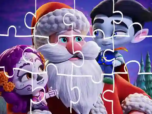 Gêm Super Monsters Christmas Jigsaw ar-lein