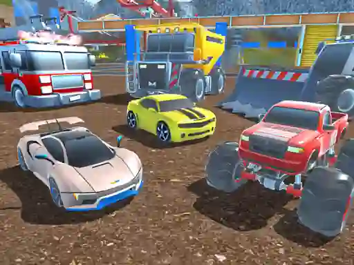 Gêm Mad Cars Racing and Crash ar-lein