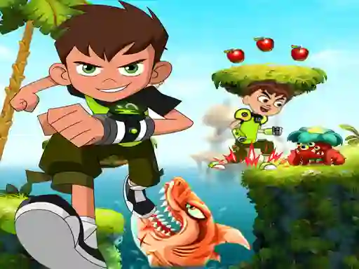 Gêm Ben 10 Super Run Fast ar-lein