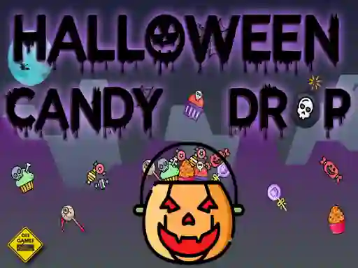 Gêm Halloween Candy Drop ar-lein