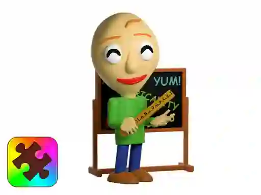 Gêm Baldie Jigsaw Challenge ar-lein