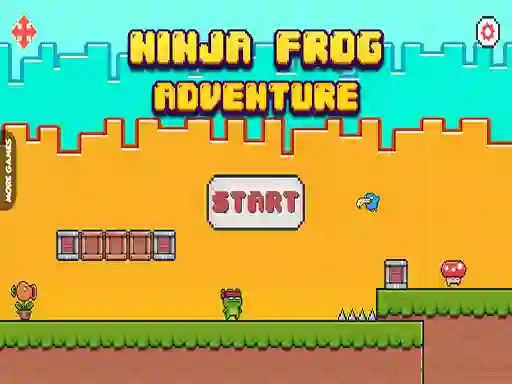 Gêm Ninja Frog Adventure ar-lein