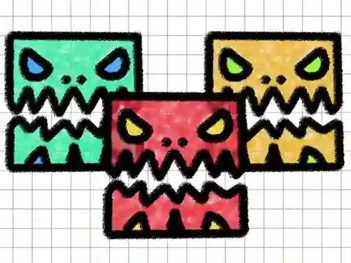 Gêm Geometry Dash Paper Note ar-lein