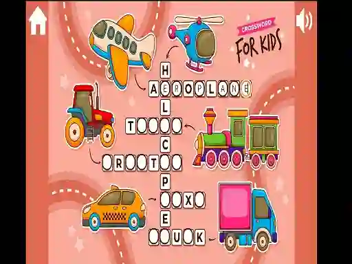 Gêm Crossword for Kids ar-lein