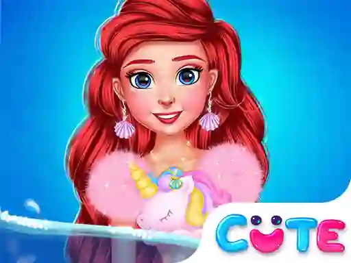 Gêm Princess Turned Into Mermaid ar-lein