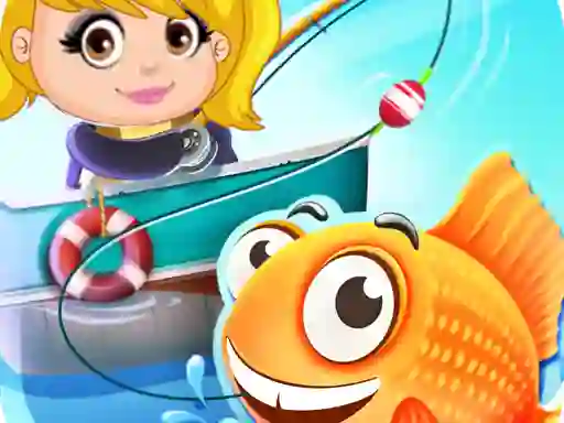 Gêm Nastya Fishing game ar-lein