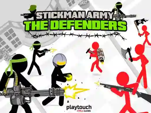 Gêm Stickman Army: The Defenders ar-lein