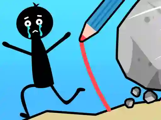 Gêm Save The Stick: Draw Line ar-lein
