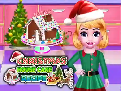 Gêm Christmas House Cake Recipe ar-lein