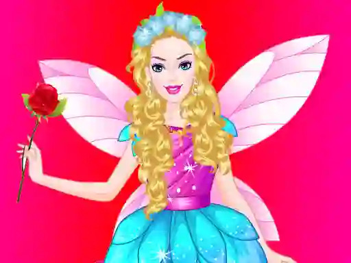 Gêm Barbie Angel Dress up ar-lein