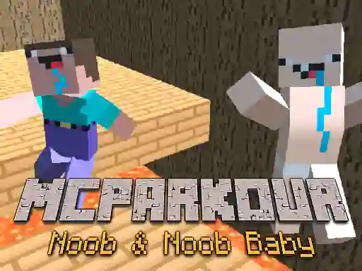 Gêm MCParkour Noob & Noob Baby ar-lein