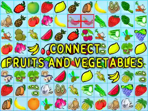 Gêm Connect Fruits and Vegetables ar-lein